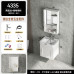 Space Aluminum Bathroom Cabinet Suite Modern Minimalist Bathroom Wash Basin Sink Vanity Mirror Cabinet Small Bathroom Hand Wash Basin Pool Space Aluminum Bathroom Cabinet Suite Modern Minimalist Bathroom Wash Basin Sink Vanity Mirror Cabinet Small Bathroom Hand Wash Basin Pool