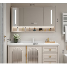 Luxurious Bathroom Vanity Set Creamy Wind Basin Washstand