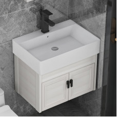 Space Aluminum Bathroom Set Mini Ceramic Basin Narrow Hand Basin