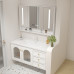 Oak Bathroom Cabinet Ceramic Sink Wash Basin Vanity Oak Bathroom Cabinet Ceramic Sink Wash Basin Vanity