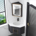 Triangle Space Aluminum Bathroom Vanity Sink Combo