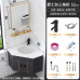 Triangle Space Aluminum Bathroom Vanity Sink Combo