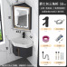 Triangle Space Aluminum Bathroom Vanity Sink Combo