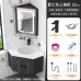 Triangle Space Aluminum Bathroom Vanity Sink Combo
