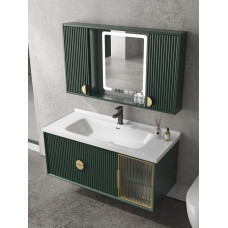 Modern Minimalist Oak Bathroom Cabinet Combination Hiddden Smart Fengshui Mirror Cabinet Ceramic One Washbasin Cabinet Modern Minimalist Oak Bathroom Cabinet Combination Hiddden Smart Fengshui Mirror Cabinet Ceramic One Washbasin Cabinet