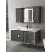 Modern Minimalist Oak Bathroom Cabinet Combination Hiddden Smart Fengshui Mirror Cabinet Ceramic One Washbasin Cabinet Modern Minimalist Oak Bathroom Cabinet Combination Hiddden Smart Fengshui Mirror Cabinet Ceramic One Washbasin Cabinet