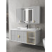 Modern Minimalist Oak Bathroom Cabinet Combination Hiddden Smart Fengshui Mirror Cabinet Ceramic One Washbasin Cabinet Modern Minimalist Oak Bathroom Cabinet Combination Hiddden Smart Fengshui Mirror Cabinet Ceramic One Washbasin Cabinet