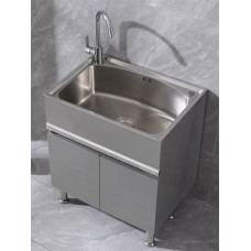 Stainless Steel Laundry Tub Sink Balcony Cabinet Stainless Steel Laundry Tub Sink Balcony Cabinet