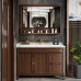 New Chinese Oak Bathroom Vanity Sink Combo New Chinese Oak Bathroom Vanity Sink Combo