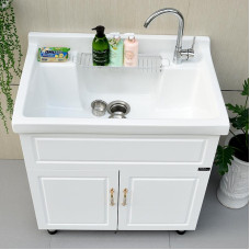 European Style Ceramic Balcony Washing Cabinet Combination Bathroom Cabinet European Style Ceramic Balcony Washing Cabinet Combination Bathroom Cabinet