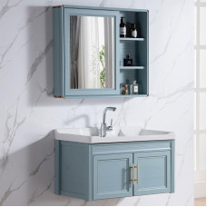 Mediterranean Style Bathroom Cabinet Combination Simple PVC Wash Table Mediterranean Style Bathroom Cabinet Combination Simple PVC Wash Table