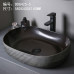 Black Ceramic Basin Vintage Washbasin Bathroom Sink Facewash Basin Balcony Water Basin Outdoor Basin Black Ceramic Basin Vintage Washbasin Bathroom Sink Facewash Basin Balcony Water Basin Outdoor Basin
