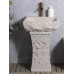 Outdoor Courtyard Stone Handwashing Basin Granite Pillar Face Washing Basin