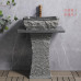 Outdoor Courtyard Stone Handwashing Basin Granite Pillar Face Washing Basin