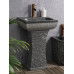 Outdoor Courtyard Stone Handwashing Basin Granite Pillar Face Washing Basin