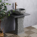 Outdoor Courtyard Stone Handwashing Basin Granite Pillar Face Washing Basin