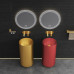 Luxury Stainless Steel Pillar Basin Floor Standing Washbasin