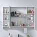 Space Aluminum Bathroom Cabinet Mirror Cabinet Combination Washroom Storage Box Mirror Box Bathroom Wall Mounted Storage Mirror