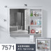 Space Aluminum Bathroom Cabinet Mirror Cabinet Combination Washroom Storage Box Mirror Box Bathroom Wall Mounted Storage Mirror