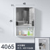 Space Aluminum Bathroom Cabinet Mirror Cabinet Combination Washroom Storage Box Mirror Box Bathroom Wall Mounted Storage Mirror