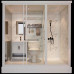Integrated Glass Shower Room for Home Bathroom Separated DryWet Integrated Glass Shower Room for Home Bathroom Separated DryWet