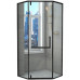 Diamond Shaped Wet Dry Separated Bathroom Glass Partition with Changhong Glass Diamond Shaped Wet Dry Separated Bathroom Glass Partition with Changhong Glass