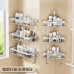 Bathroom Wall Mounted Triangular Shelves Toilet Vanity Storage Rack