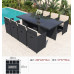 Outdoor Court Patio Chairs Rattan Set