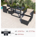 Outdoor Court Patio Chairs Rattan Set