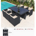 Outdoor Court Patio Chairs Rattan Set