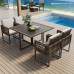 Outdoor Table Chair Garden Patio Balcony Patio Relaxation Set Storage Combination Balcony Rattan Chair