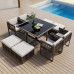 Outdoor Table Chair Garden Patio Balcony Patio Relaxation Set Storage Combination Balcony Rattan Chair