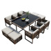 Outdoor Table Chair Garden Patio Balcony Patio Relaxation Set Storage Combination Balcony Rattan Chair