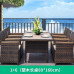 Outdoor Rattan Furniture Set for Patio Balcony Cafe Bistro Terrace Umbrella Outdoor Rattan Furniture Set for Patio Balcony Cafe Bistro Terrace Umbrella