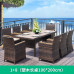 Outdoor Rattan Furniture Set for Patio Balcony Cafe Bistro Terrace Umbrella Outdoor Rattan Furniture Set for Patio Balcony Cafe Bistro Terrace Umbrella