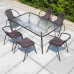 Outdoor Table Chair Umbrella Courtyard Tea Relaxation Waterproof Sunproof Balcony Rattan Set