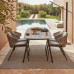 Outdoor Leisure Table Chair Balcony Minimalist Modern Waterproof Sunscreen Hotel Garden Villa Courtyard Rattan Chair Outdoor Leisure Table Chair Balcony Minimalist Modern Waterproof Sunscreen Hotel Garden Villa Courtyard Rattan Chair