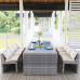 Outdoor Patio Rattan Table Chairs Set