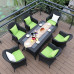 Outdoor Patio Furniture Garden Chair Suite Rattan Lounge Chair Five or Seven Piece Set Combination