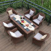Outdoor Patio Furniture Garden Chair Suite Rattan Lounge Chair Five or Seven Piece Set Combination