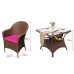 Outdoor Patio Furniture Garden Chair Suite Rattan Lounge Chair Five or Seven Piece Set Combination