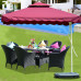 Outdoor Patio Furniture Garden Chair Suite Rattan Lounge Chair Five or Seven Piece Set Combination