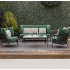 Minimalist Outdoor Lounger and Tea Table Set