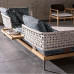 Outdoor Rattan Sofa Patio Living Room Rainproof Sunproof Hotel Villa Garden Terrace Corner Nordic Home Furniture Combination