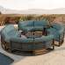 Outdoor Garden Villa Arc Sofa Set Aluminum Alloy Waterproof Sun Protection Outdoor Garden Villa Arc Sofa Set Aluminum Alloy Waterproof Sun Protection