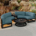 Outdoor Garden Villa Arc Sofa Set Aluminum Alloy Waterproof Sun Protection Outdoor Garden Villa Arc Sofa Set Aluminum Alloy Waterproof Sun Protection