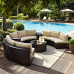 Outdoor Garden Villa Arc Sofa Set Aluminum Alloy Waterproof Sun Protection Outdoor Garden Villa Arc Sofa Set Aluminum Alloy Waterproof Sun Protection