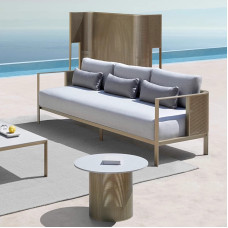 Nordic Outdoor Stainless Steel Courtyard Sofa Villa Sunroom Chair Garden Waterproof Furniture Set Nordic Outdoor Stainless Steel Courtyard Sofa Villa Sunroom Chair Garden Waterproof Furniture Set
