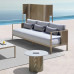 Nordic Outdoor Stainless Steel Courtyard Sofa Villa Sunroom Chair Garden Waterproof Furniture Set Nordic Outdoor Stainless Steel Courtyard Sofa Villa Sunroom Chair Garden Waterproof Furniture Set