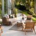 Metal Frame Outdoor Rattan Sofa Set Metal Frame Outdoor Rattan Sofa Set